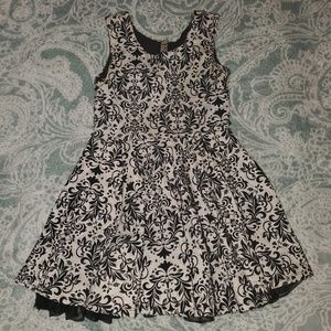 Girls black white and silver Beauties dress 10